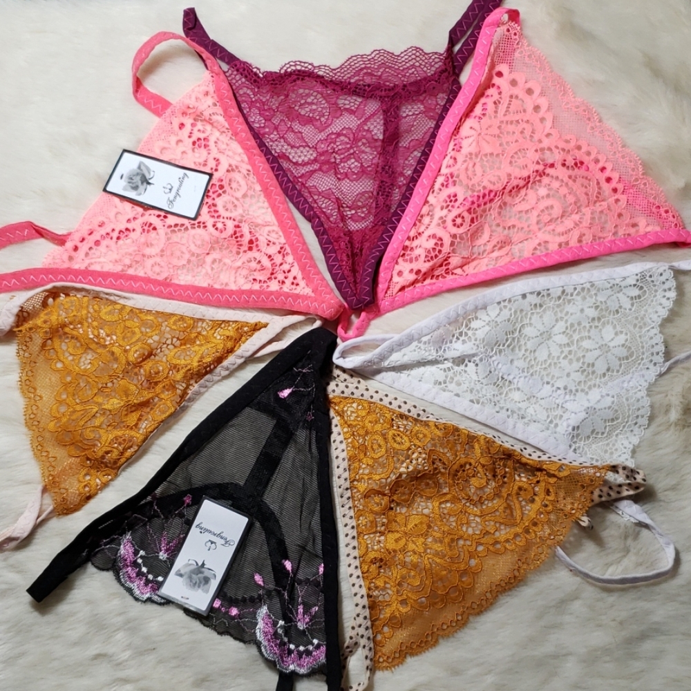 7 pairs of multi colored Women's gstring underwear